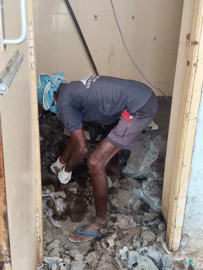 Waiting Area Washroom (G-3) – before renovation