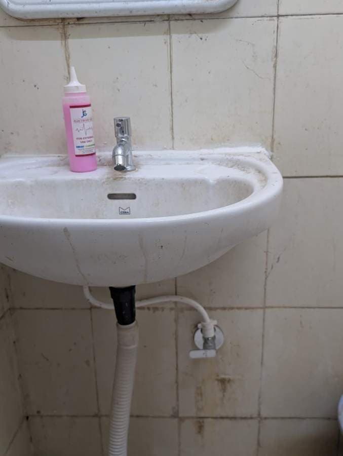 Washroom fixture installation in hospital support rooms