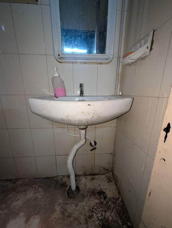 Washroom fixture installation in hospital support rooms