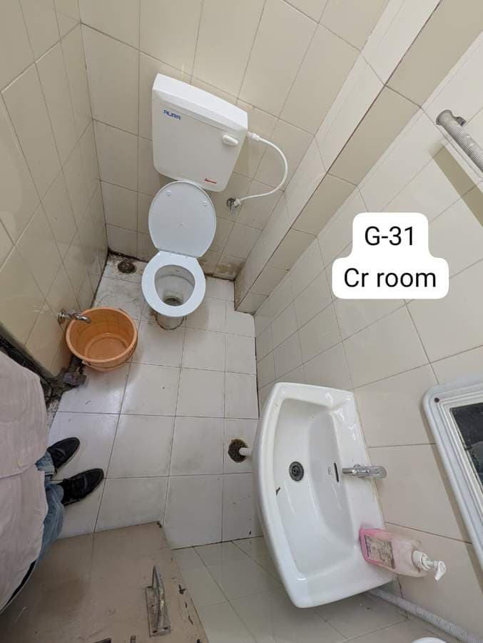 Washroom fixture installation in hospital support rooms