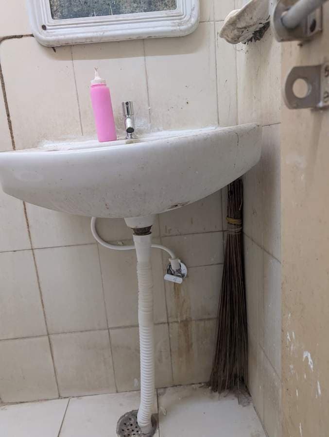 Washroom fixture installation in hospital support rooms