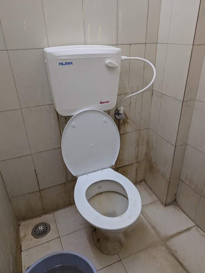 Washroom fixture installation in hospital support rooms