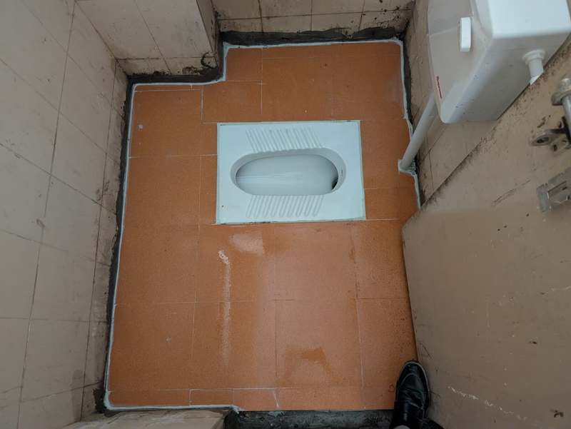 Hospital washroom renovation work