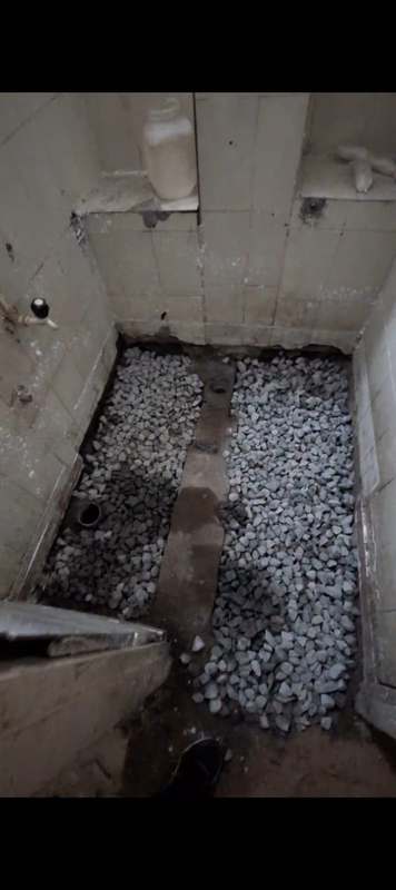 Hospital washroom renovation work