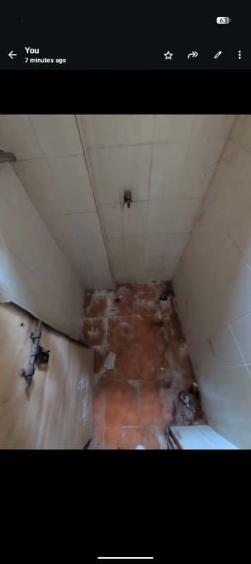 Hospital washroom renovation work