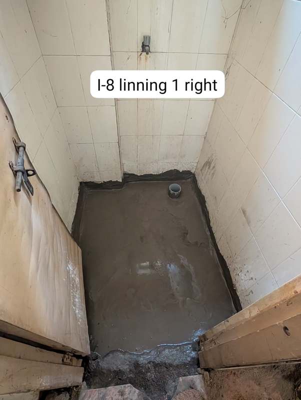 Hospital washroom renovation work