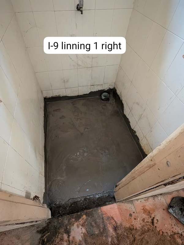 Hospital washroom renovation work