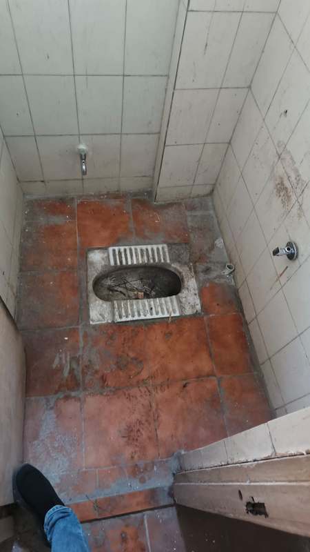 Hospital washroom renovation work
