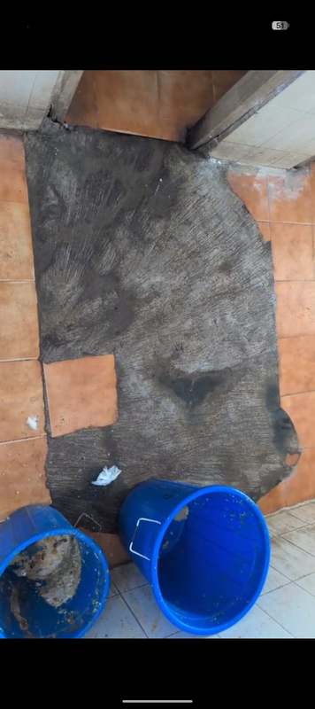 Hospital washroom renovation work