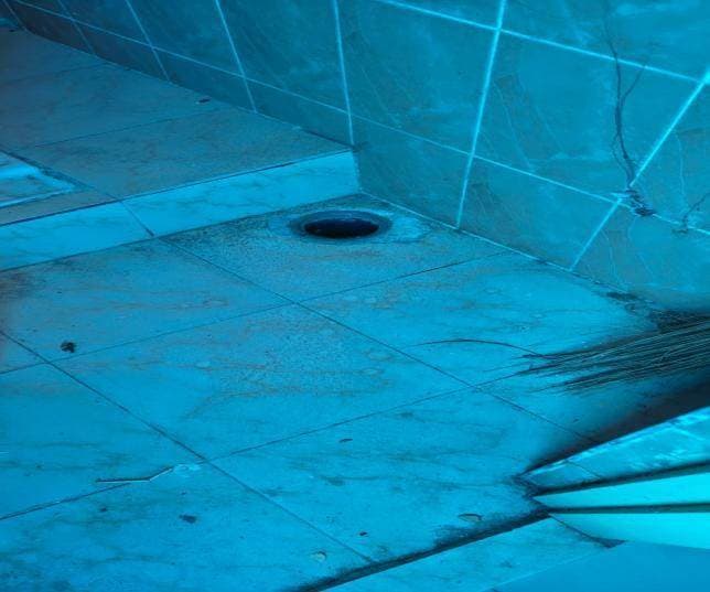 Library Wash Room Right — before renovation